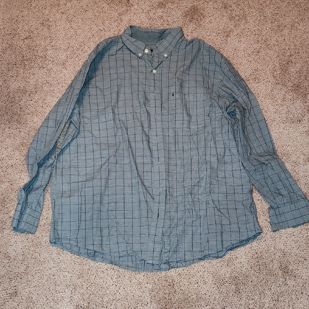 Izod mens 2XLT button down shirt